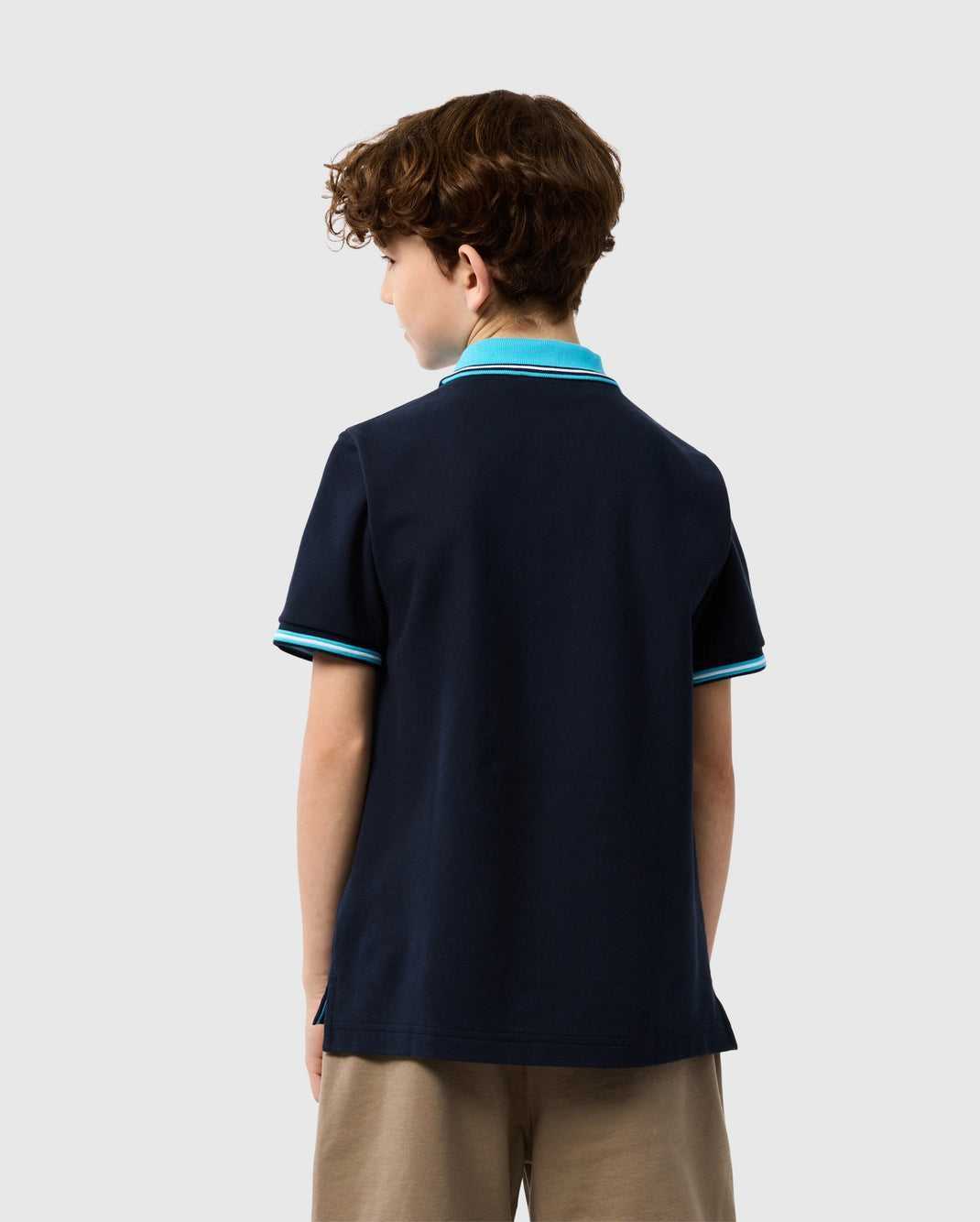 Polos Psycho Bunny Salina Pique Polo Shirt Bleu Marine Enfant | NMZ-51909404